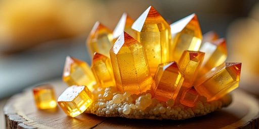 Cristallo di citrino giallo brillante