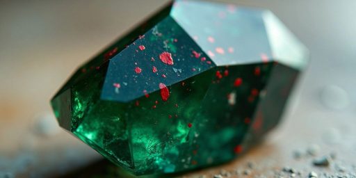 Cristallo di eliotropio lucido